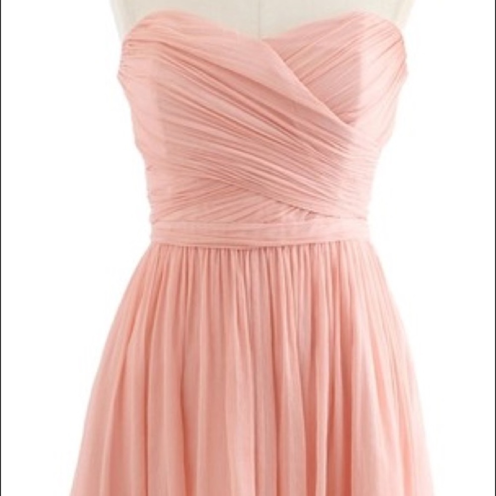 J Crew Blush Bridesmaids Dress